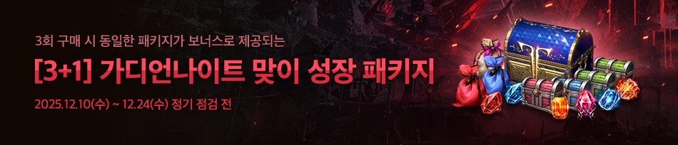 [3+1] 가디언나이트 맞이 성장 패키지